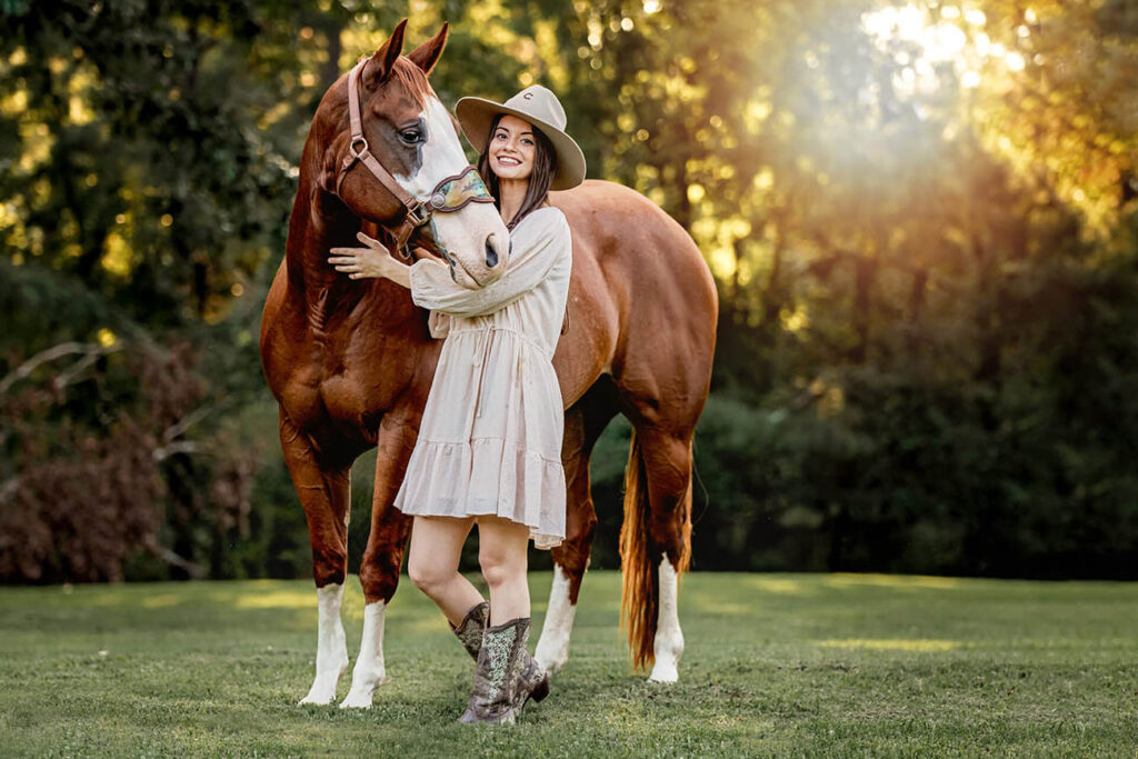 Senior Photoshoot with Equine