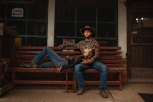 western cowboy Vintage Gas Station Photoshoot
