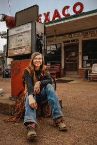 western cowboy Vintage Gas Station Photoshoot