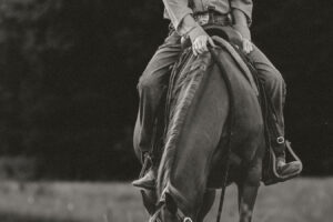 Western Senior Photo Session Horse & Cowboy