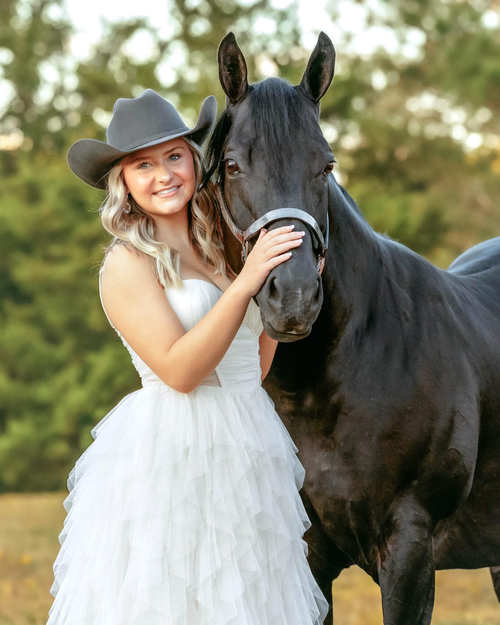 wearing guide horse photoshoot