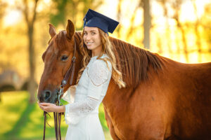 College Senior Horse Photography